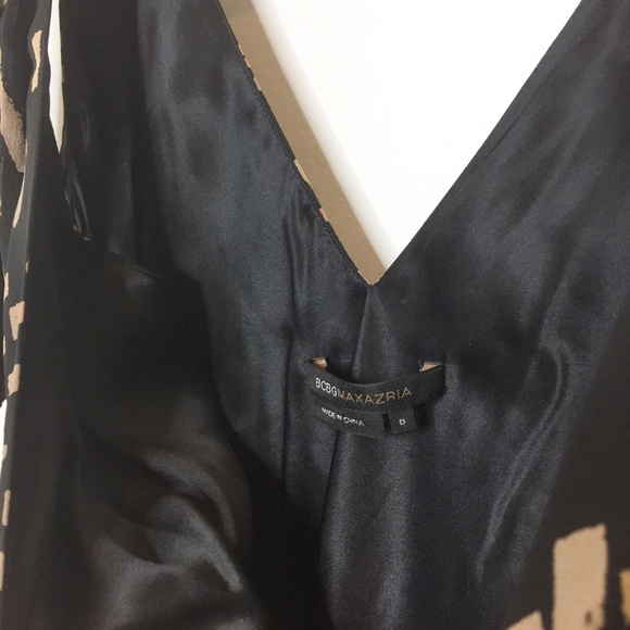 BCBG black midi dress. 100% silk size 6 - Picture 3 of 5